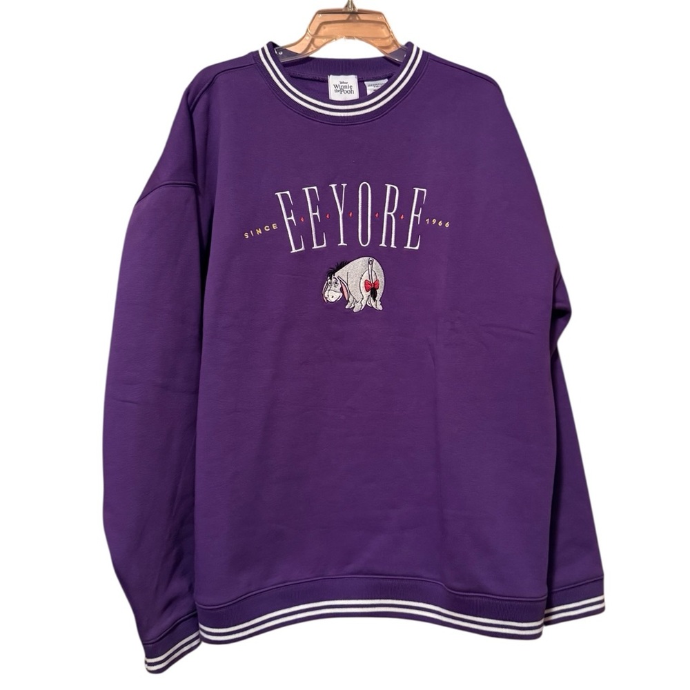 Disney Eeyore Purple Crewneck Sweatshirt